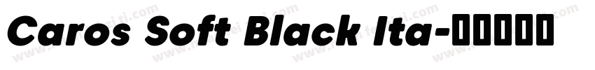 Caros Soft Black Ita字体转换